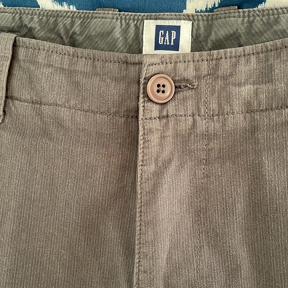 Gap 34x30 Gray Mens Lightly Striped Casual Pants 100% Cotton - Picture 4 of 13